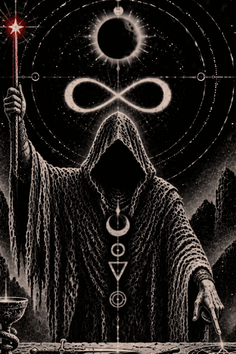 NS-T01 THE MAGICIAN — T-shirt, detail