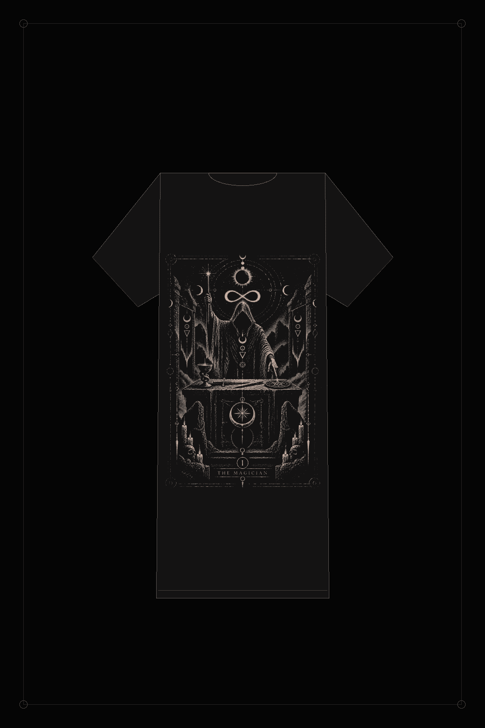 NS-T01 THE MAGICIAN — T-shirt, back