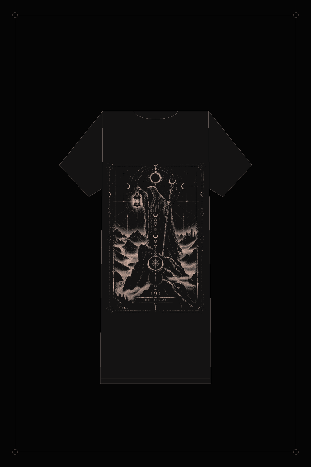 NS-T09 THE HERMIT — T-shirt, back