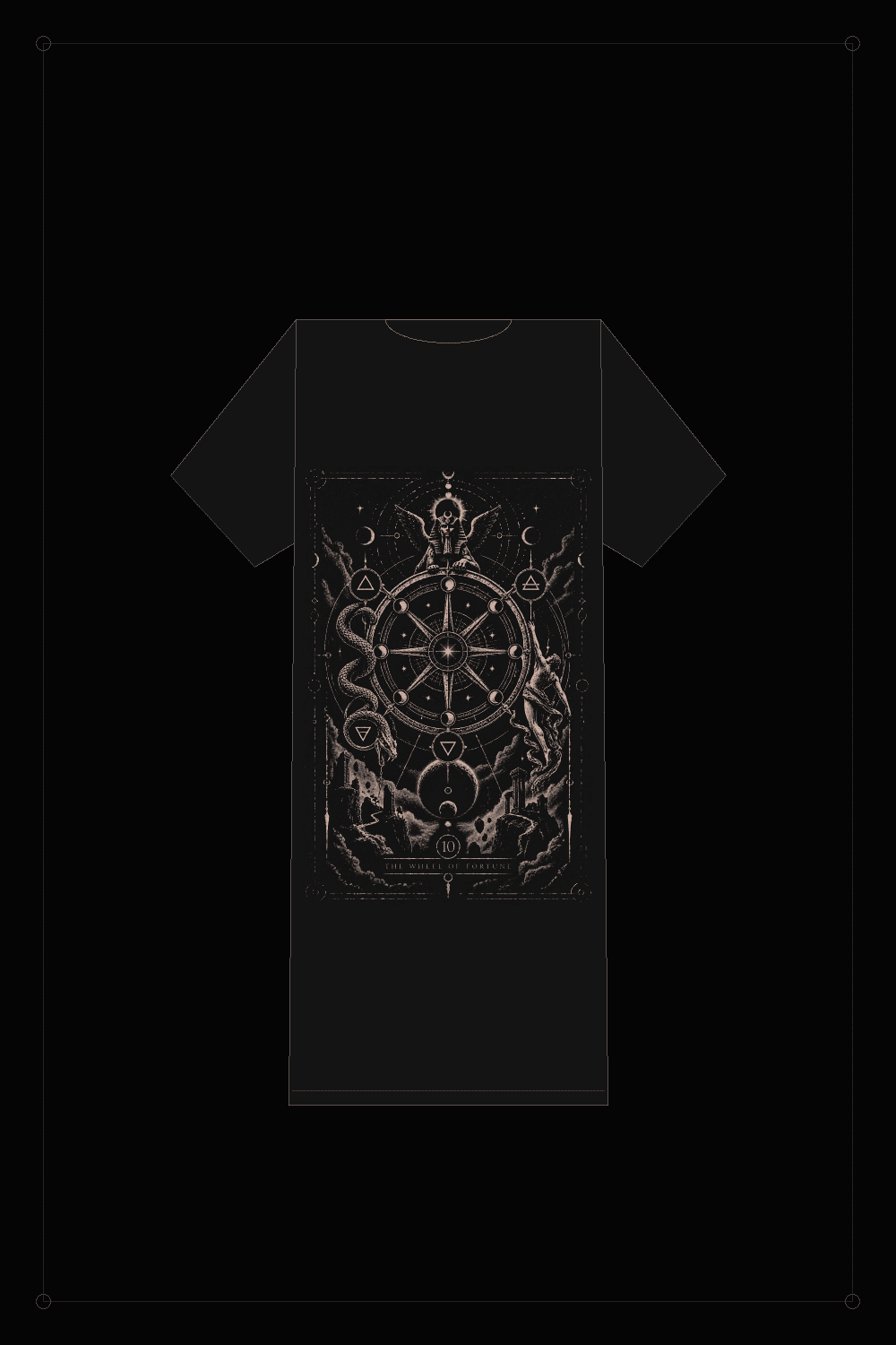 NS-T10 WHEEL OF FORTUNE — T-shirt, back