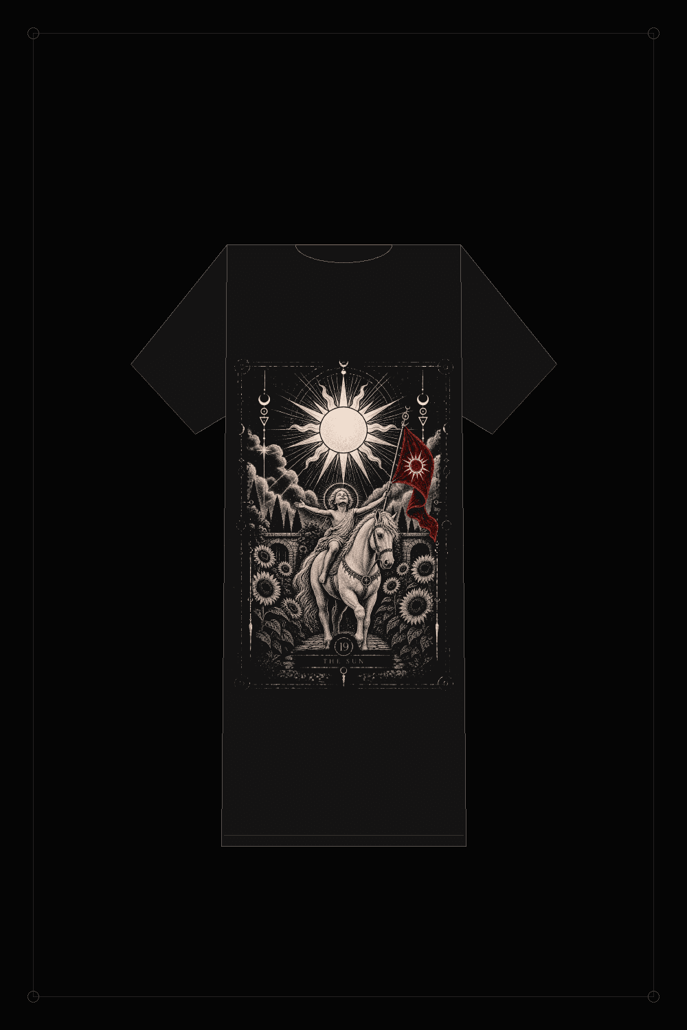 NS-T19 THE SUN — T-shirt, back