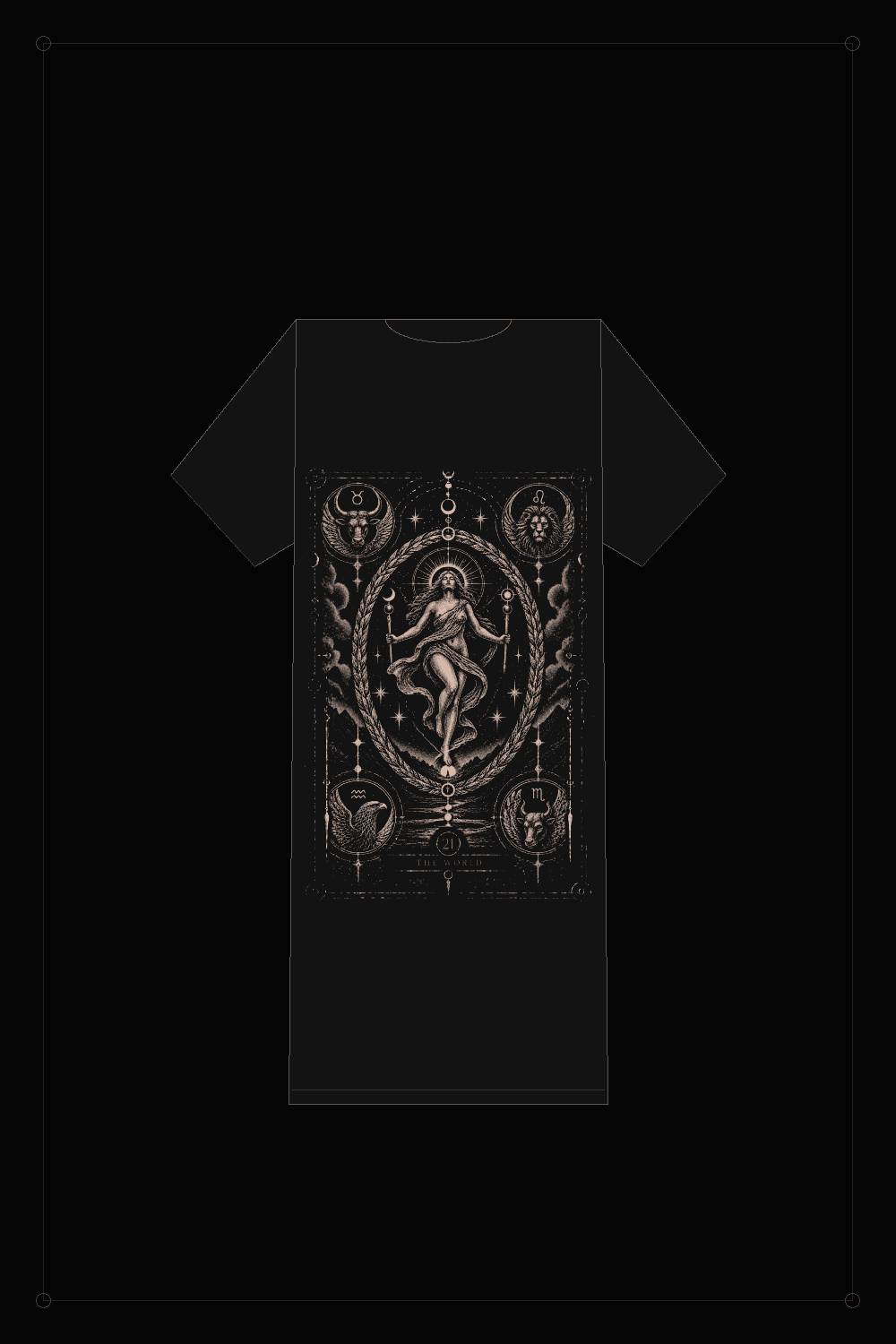 NS-T21 THE WORLD — T-shirt, back