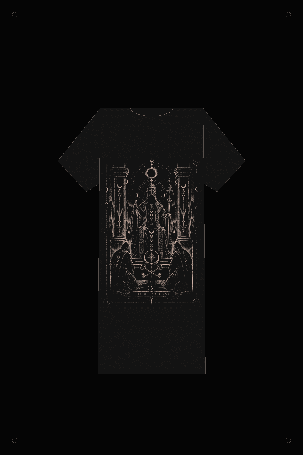 NS-T05 THE HIEROPHANT — T-shirt, back