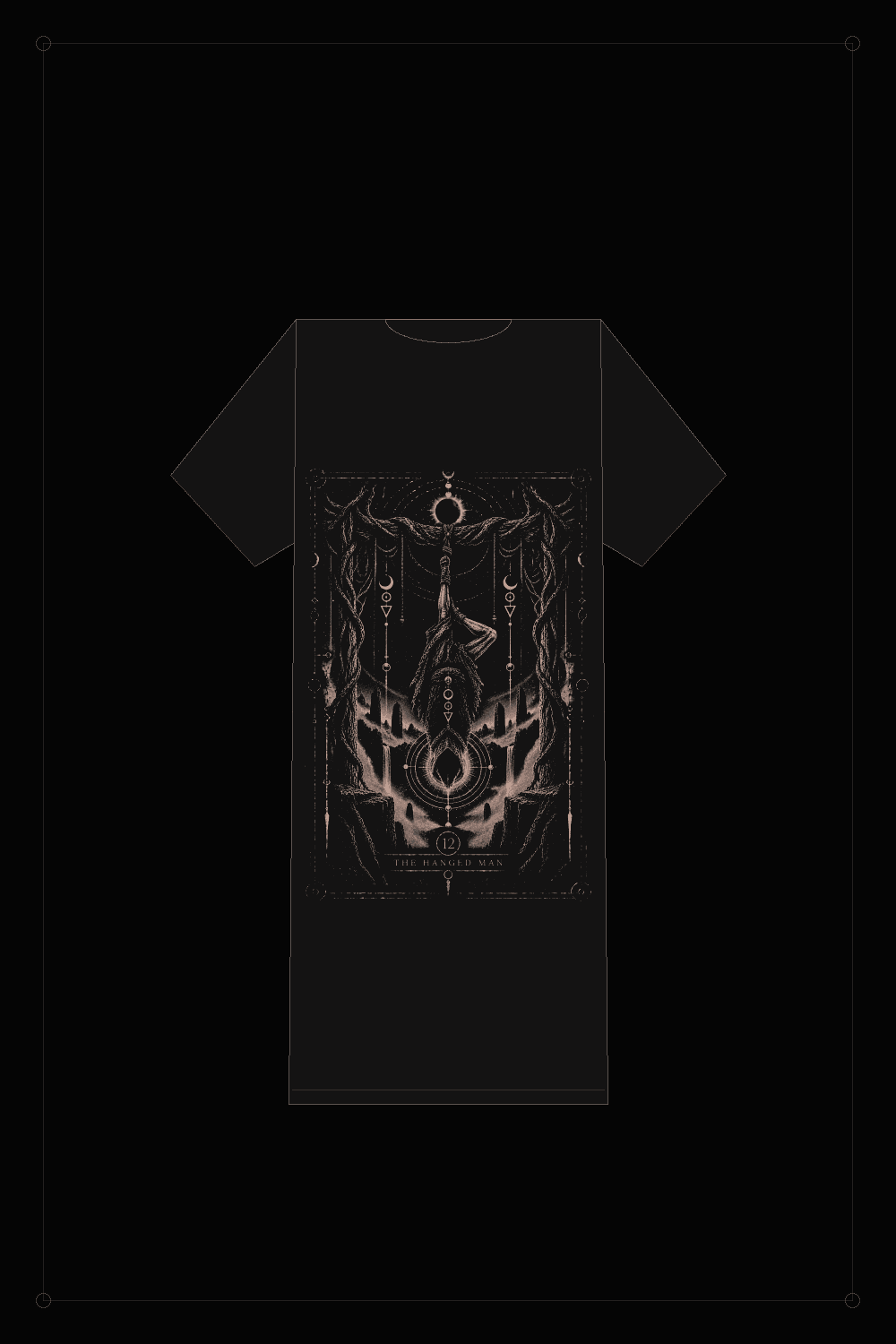 NS-T12 THE HANGED MAN — T-shirt, back