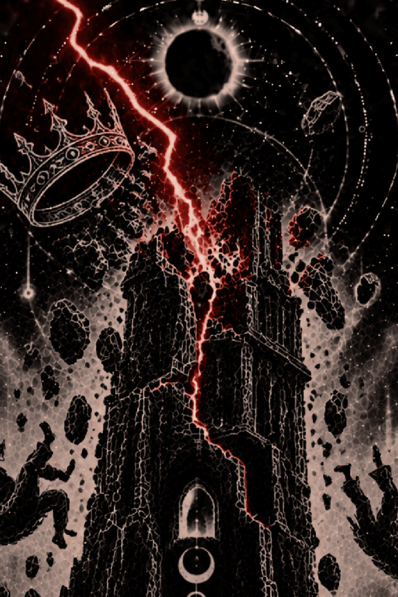 NS-T16 THE TOWER — T-shirt, detail