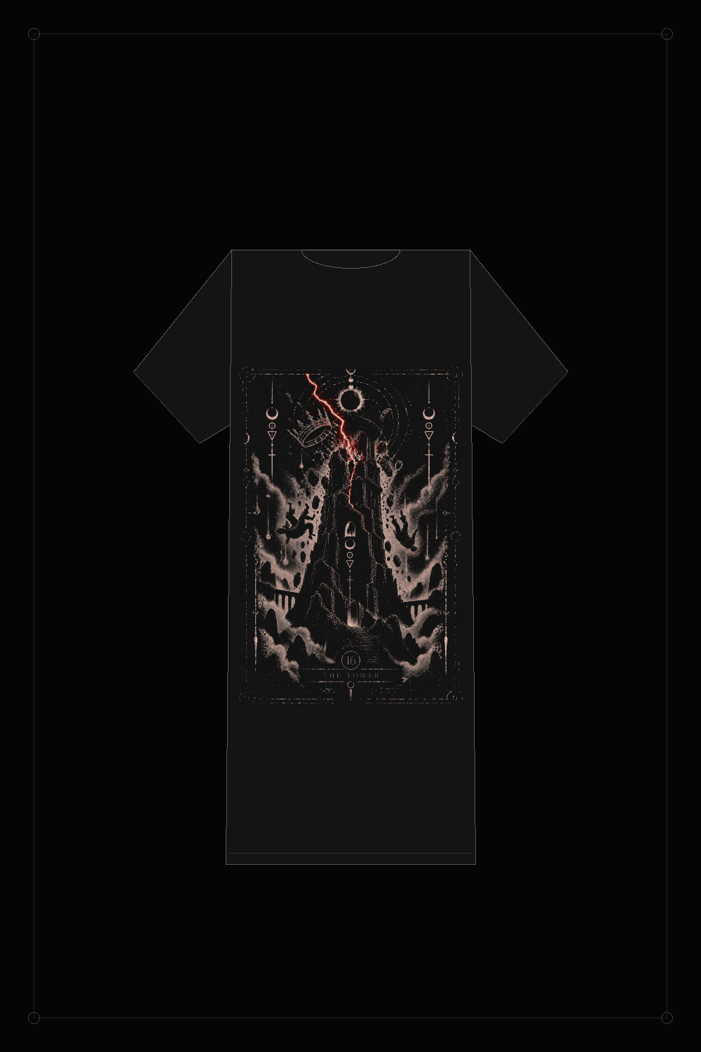 NS-T16 THE TOWER — T-shirt, back
