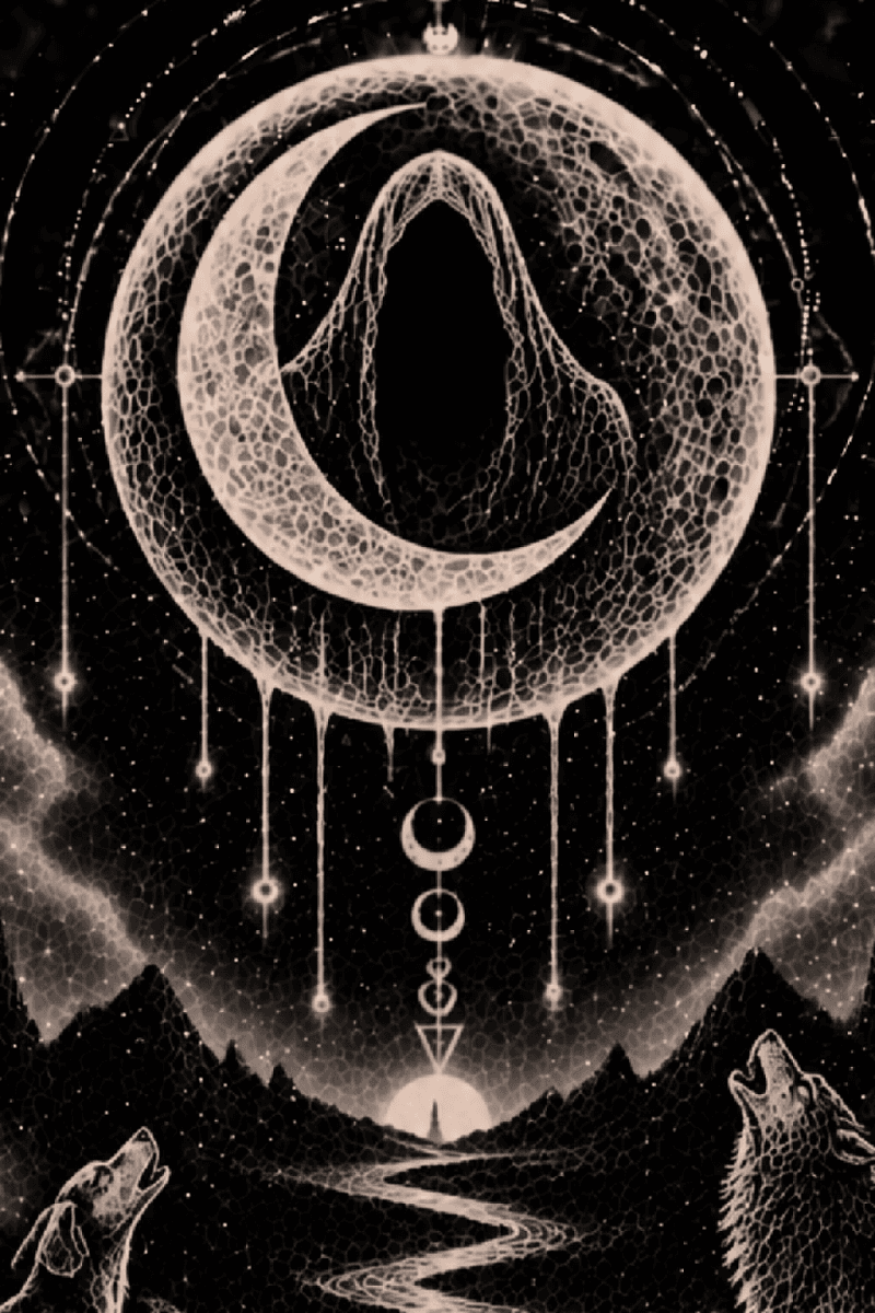 NS-T18 THE MOON — T-shirt, detail