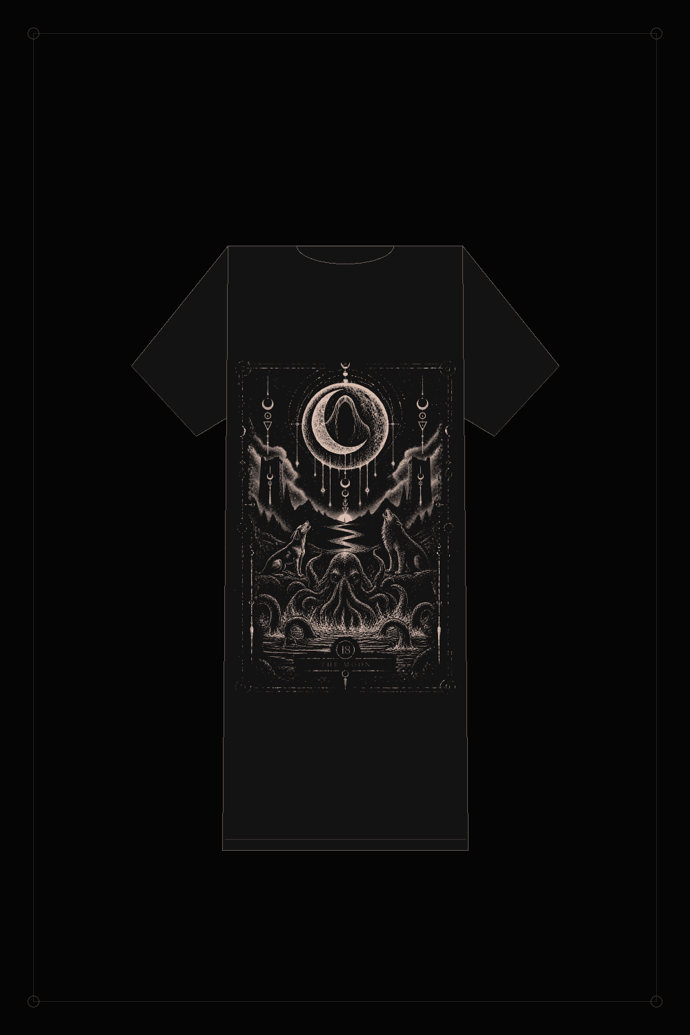 NS-T18 THE MOON — T-shirt, back